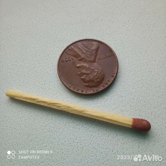 Монета Цент США