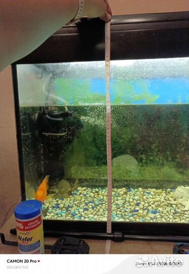 Аквариум 1 метр аксессуарами к нему