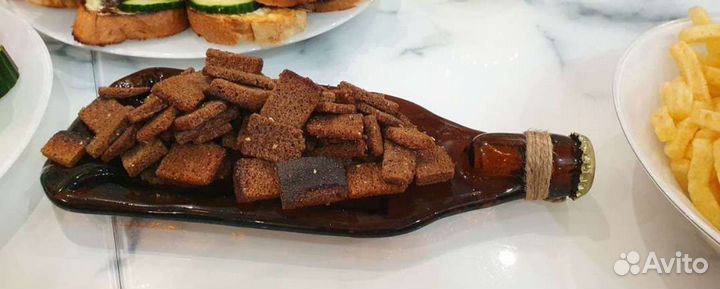 Тарелка для снэков из бутылки