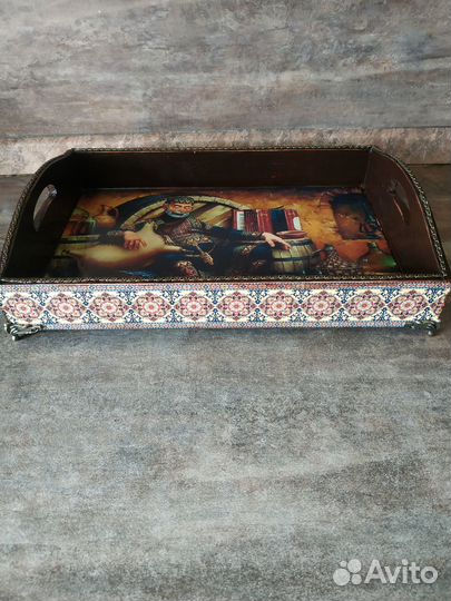 Поднос ручная работа