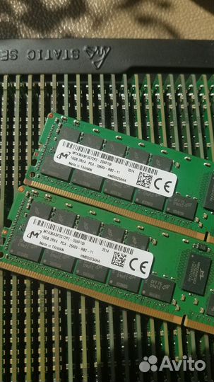 Серверная память Micron DDR4 16GB 2666 ECC REG