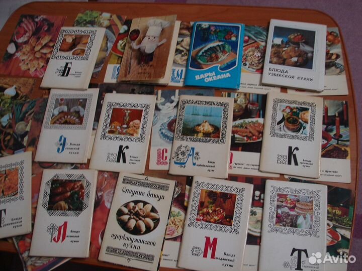 Открытки с рецептами кухонь республик