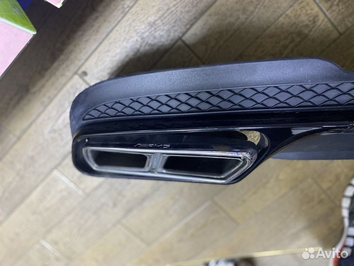 Диффузор заднего бампера w212 рестайлинг