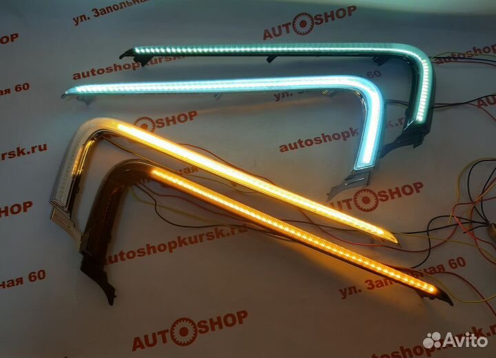 Ходовой огонь хром бампера LED Лада Веста Vesta
