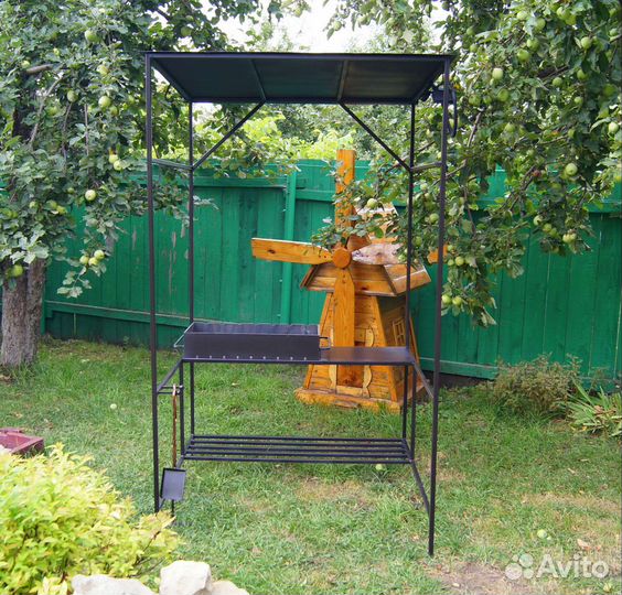 Мангал с крышей 5 мм