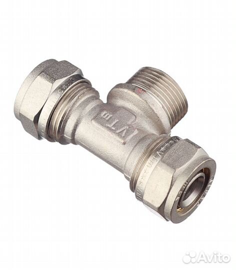 Тройник 20 обж(ц) х 3/4 нр(ш) х 20 обж(ц)