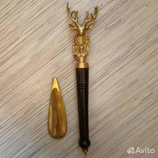 Ложка для обуви латунь