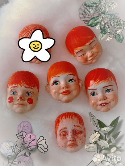 Личико для ватной игрушки