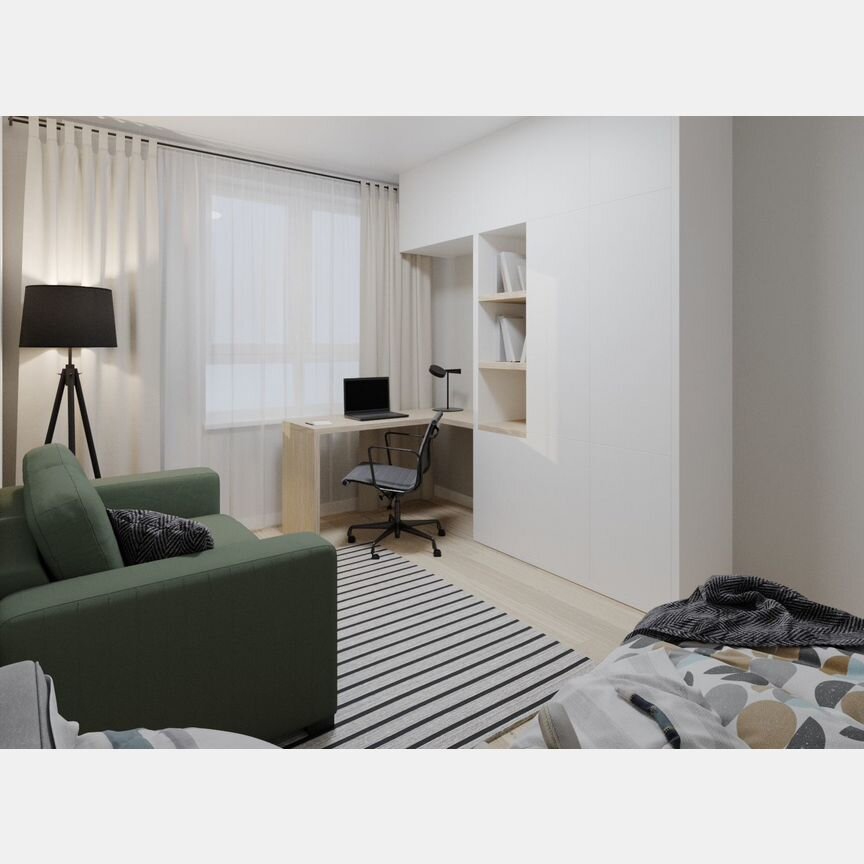 1-к. квартира, 36 м², 9/12 эт.