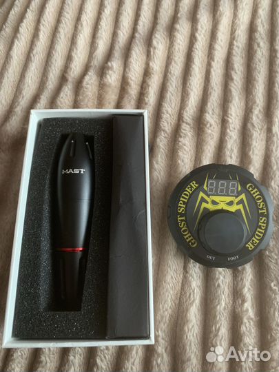 Тату машинка Mast Pen пузатик + блок