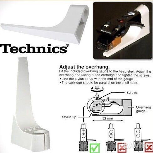 Новая игла + хедшелл для проигрывателя винила
