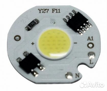 Светодиодная матрица круглая 10Вт. 1000 лм. 6000К