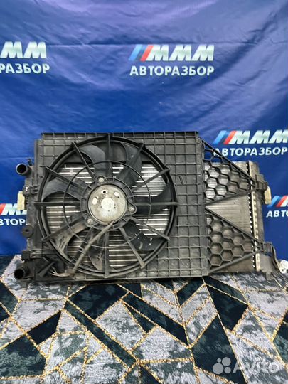 Вентилятор охолождения шкода рапид 2