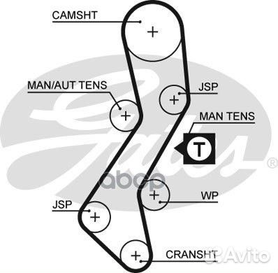 5451XS ремень грм 116x220H Mazda 121 1.8D 95