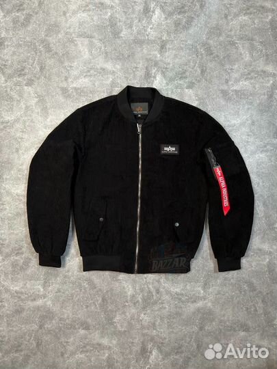 Вельветовый бомберalpha industries