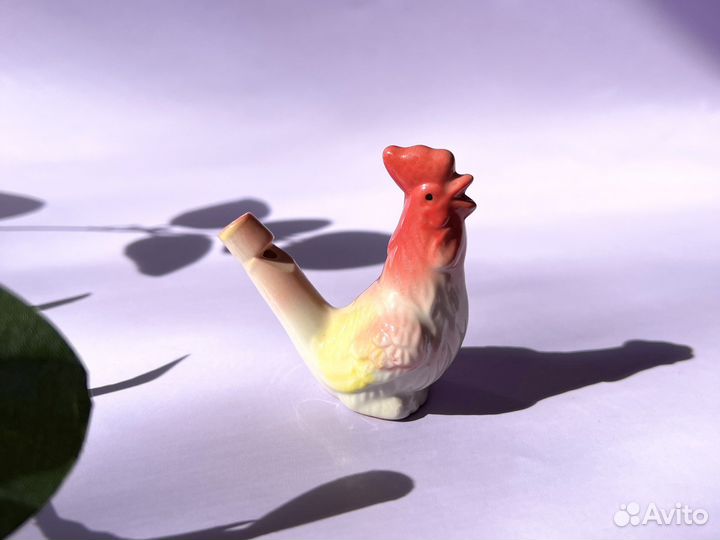 Свистулька керамика водная петушок