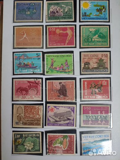 Коллекция Вьетнамских почтовых марок