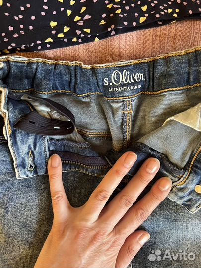 Юбка джинсовая и футболка s'oliver