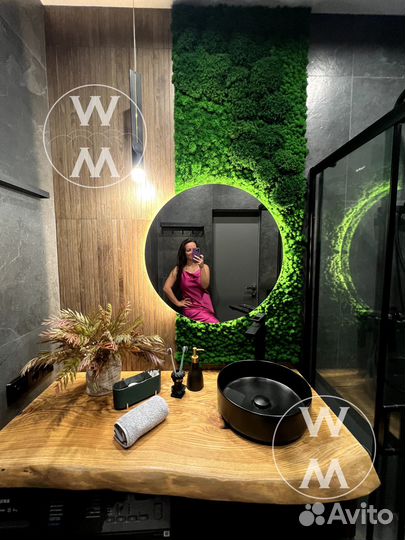 Панели из мха для интерьера аа13