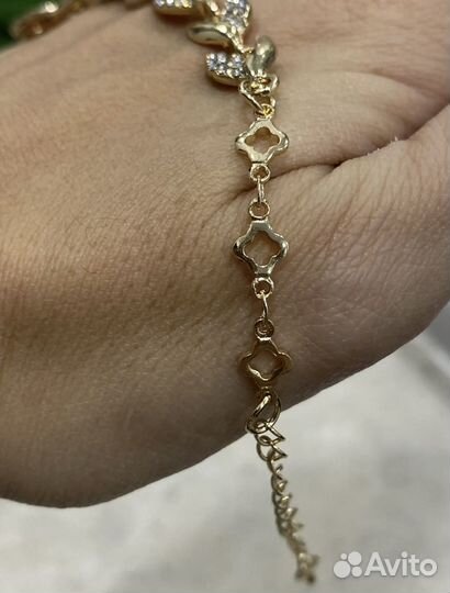 Браслет из серебра 925 пробы с криссталами