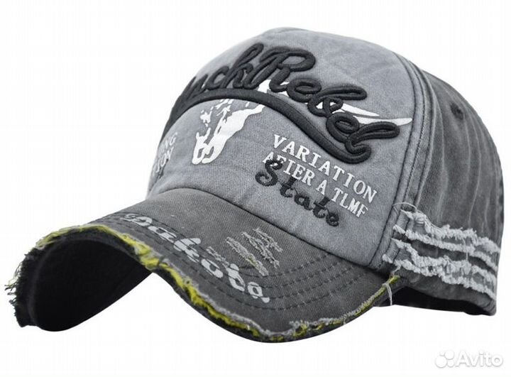 Бейсболка Dakota BlackRebel (серая)