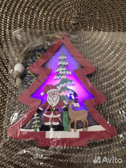 Светящиеся подвески на елку дерево