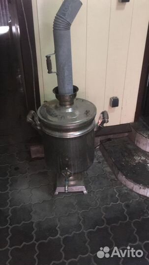 Самовар 45 л на углях на дровах