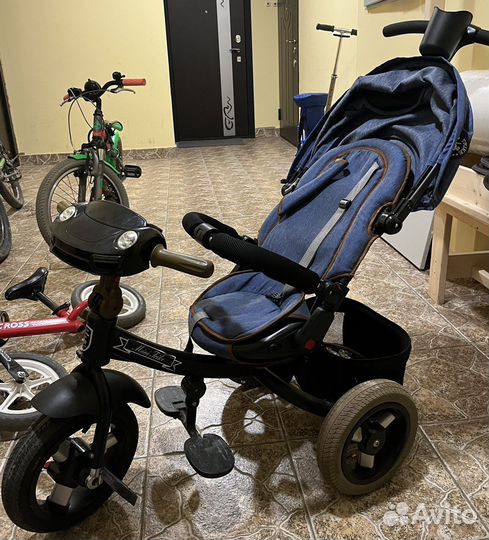 Детский трехколесный велосипед porsche