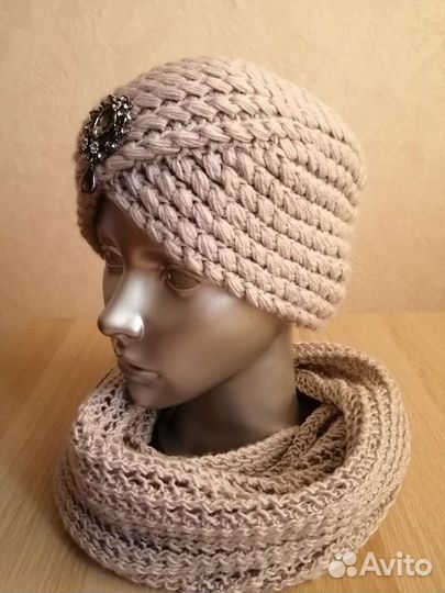 Шапка чалма +шарф