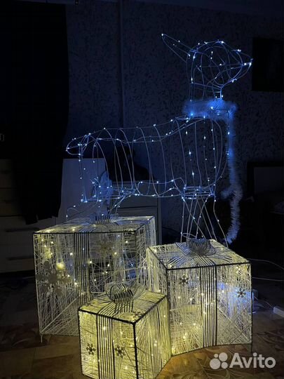 Топиарий фигуры с иллюминацией