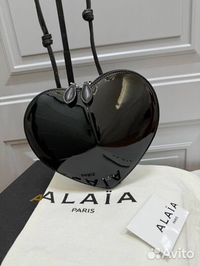 Сумка сердце Alaia черная