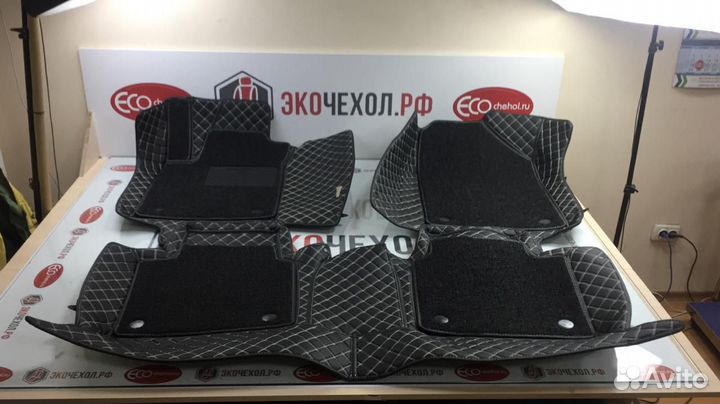 3D Коврики Mitsubishi Montero Sport из Экокожи