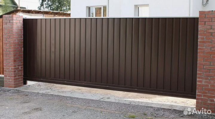 Ворота откатные алюминиевые Prestige