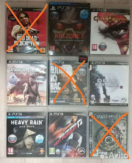 Игры для PS3 Killzone 3, Dead Space 3, Good Of War