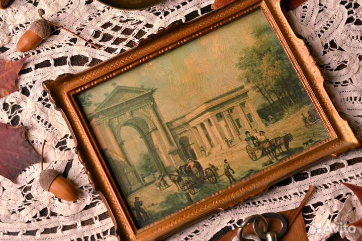 Картинка в раме под лаком