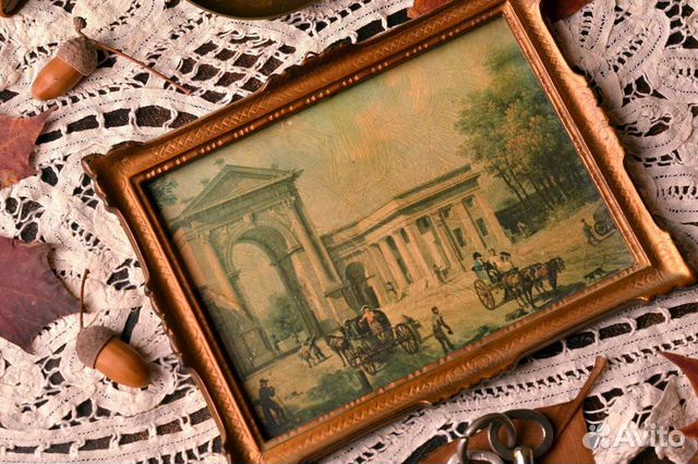 Картинка в раме под лаком