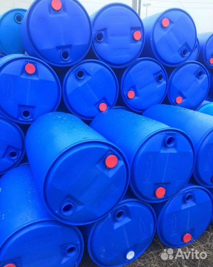 Бочка пластиковая 227 литров с двумя крышками