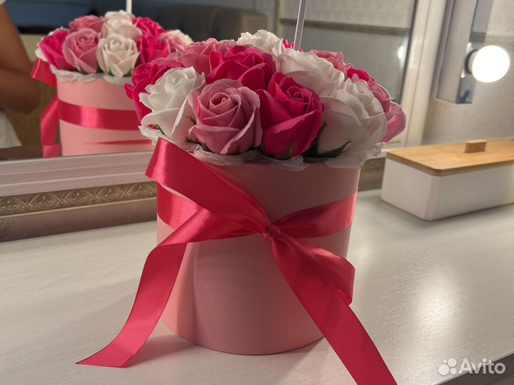 Букет из мыльных роз