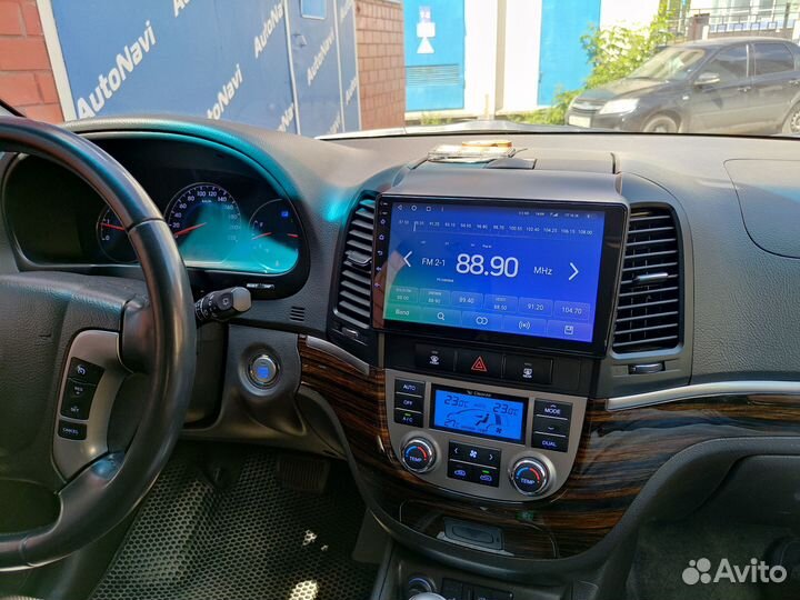 Android магнитола для Hyundai Santa Fe, есть Teyes