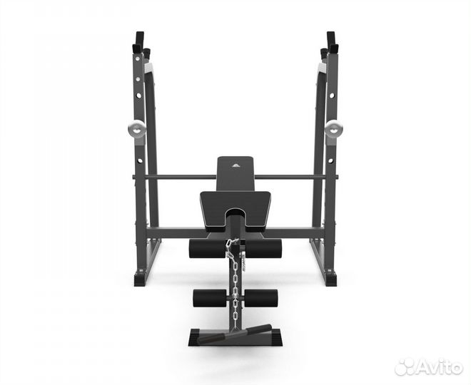 Скамья со стойками под штангу DFC D709