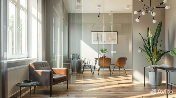 Раздвижные стеклянные двери