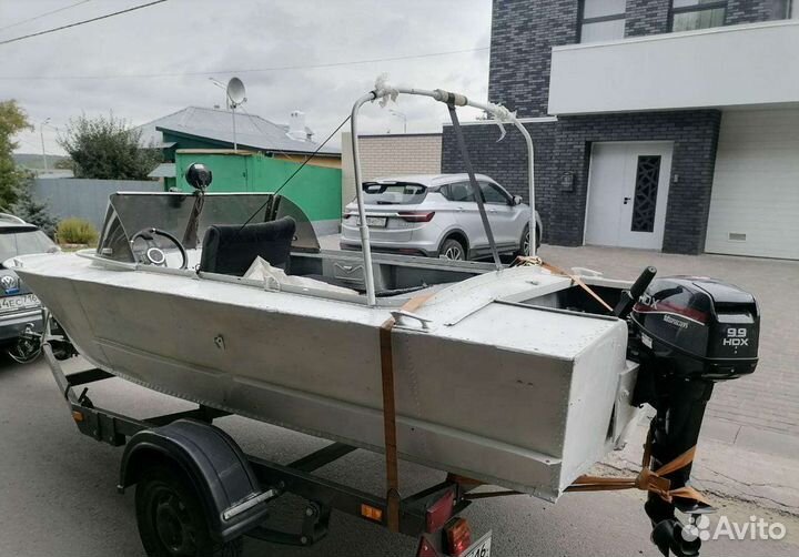 Лодка дюраль с прицепом