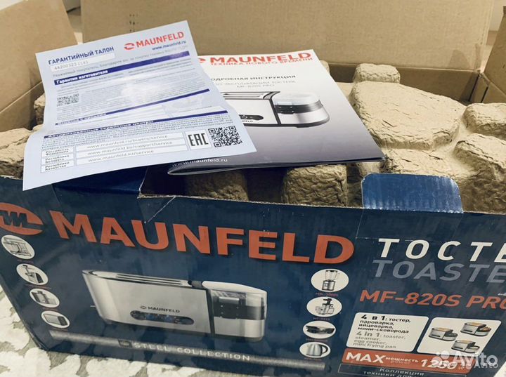Тостер maunfeld MF-820S PRO 4 в 1
