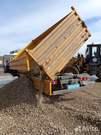 Вторичный щебень, речная галька, отсев, пгс
