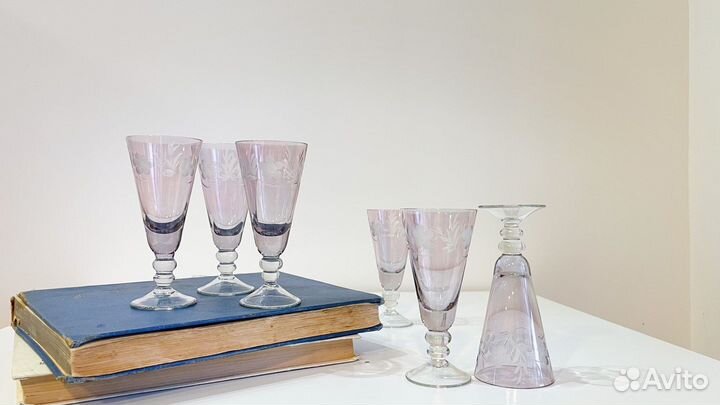 Бокалы фужеры рюмки Свадебные каталог СССР винтаж