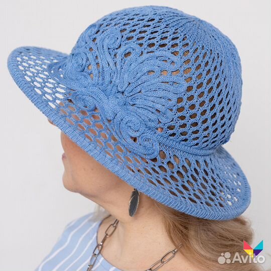 Ажурная женская шляпка, Летняя