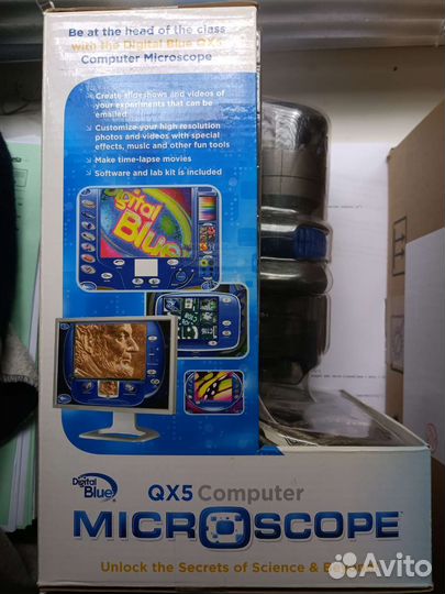 Цифровой Микроскоп QX5 Computer Digital Blue