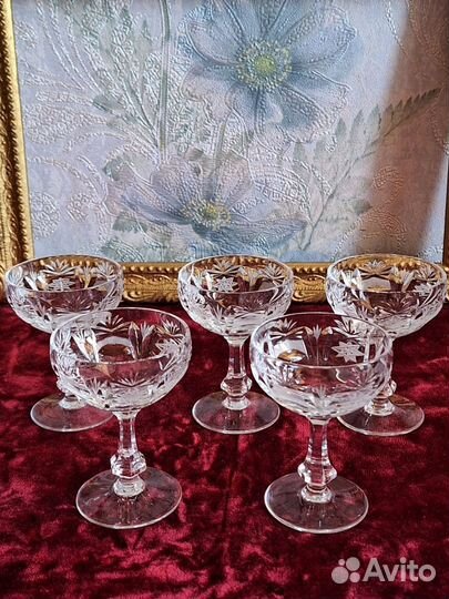 Хрустальная рюмка СССР набор (бронь)