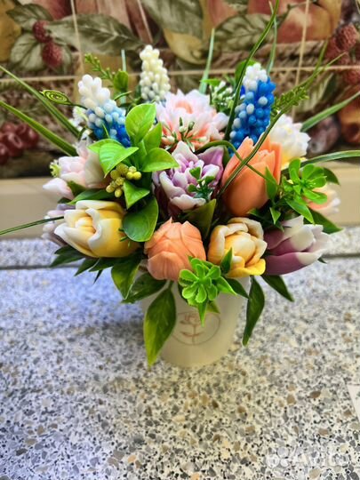 Букет из мыла ручной работы