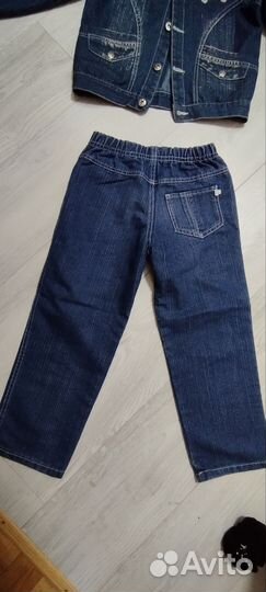 Джинсовый костюм для мальчика 116